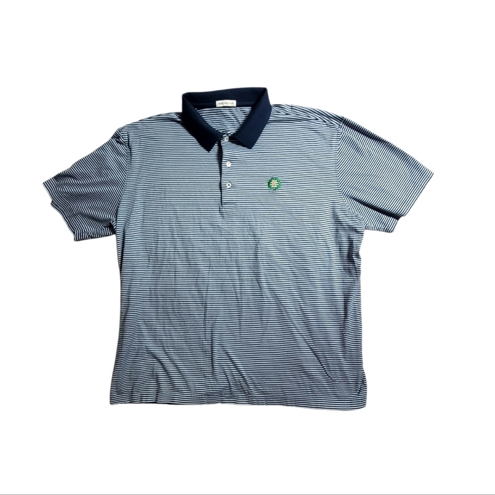 Oak Hill Country Club Polo Men's Size XXL Logo Striped Golf PGA